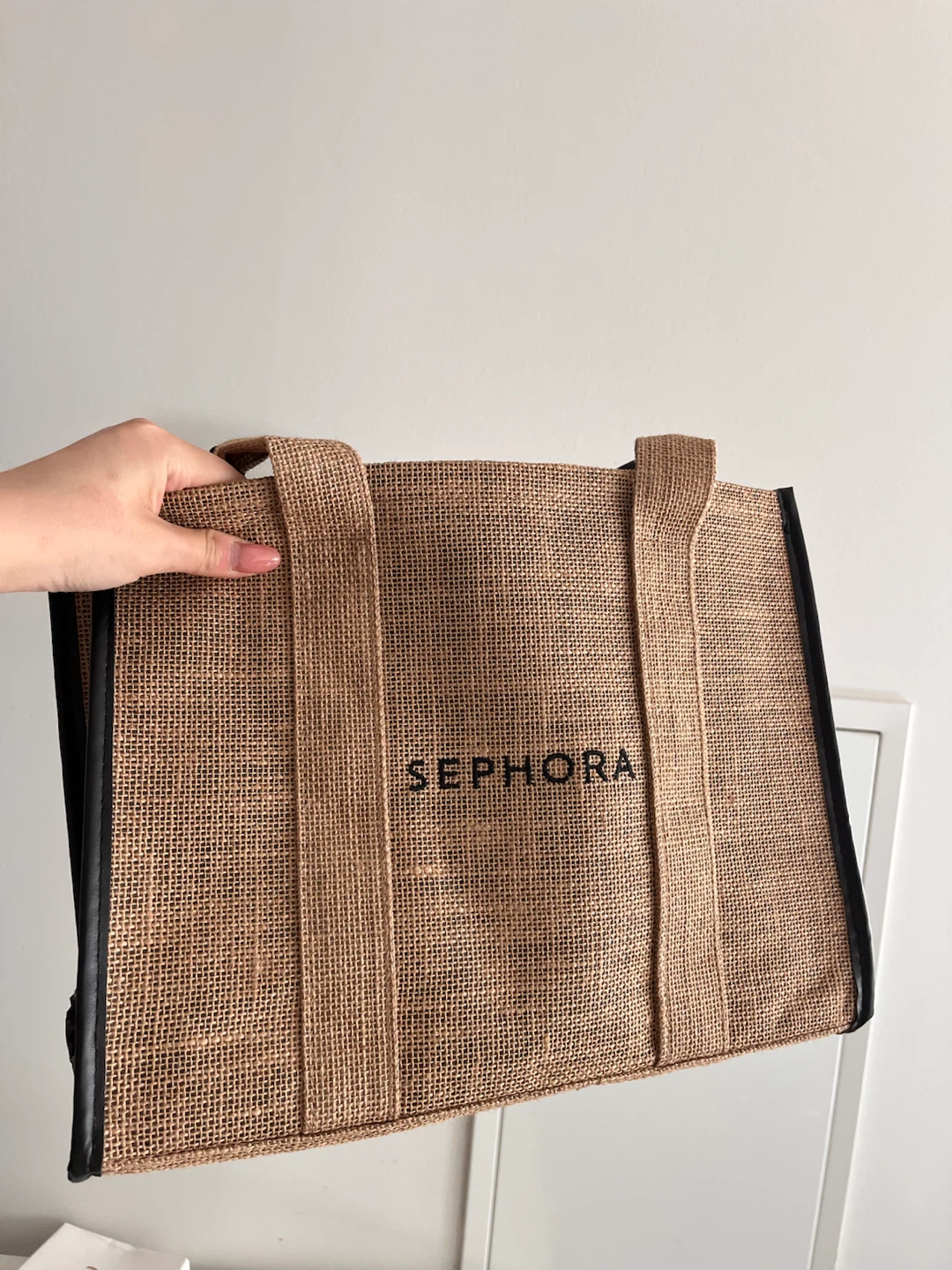 Brand new Sephora Jute Tote Bag with Floral Scarf - photo 4