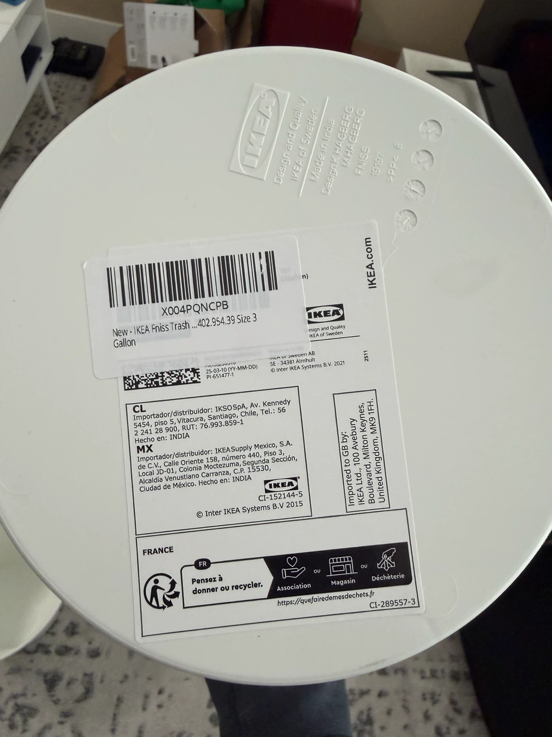 IKEA Finess Trash Can (Set of 3) - photo 2