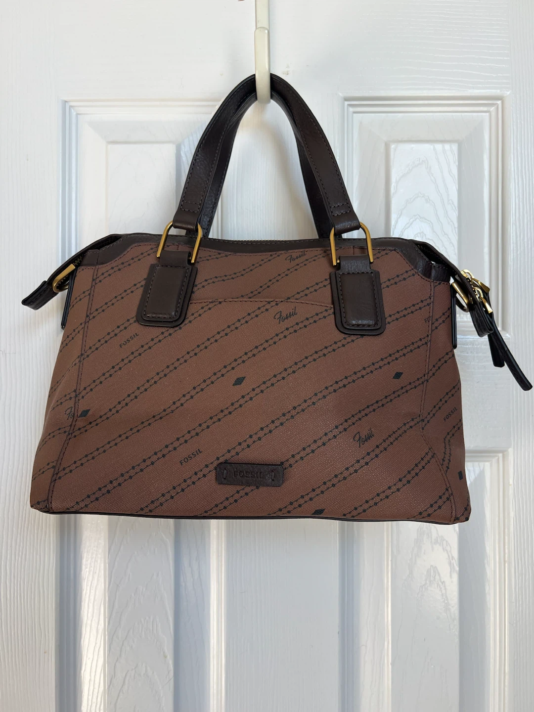 Fossil Brown Satchel Bag