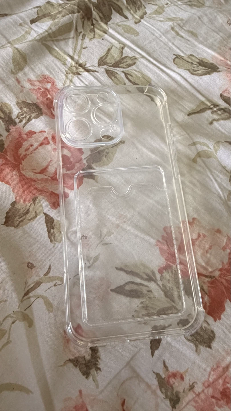 16 pro max Clear Phone Case with Card Holder