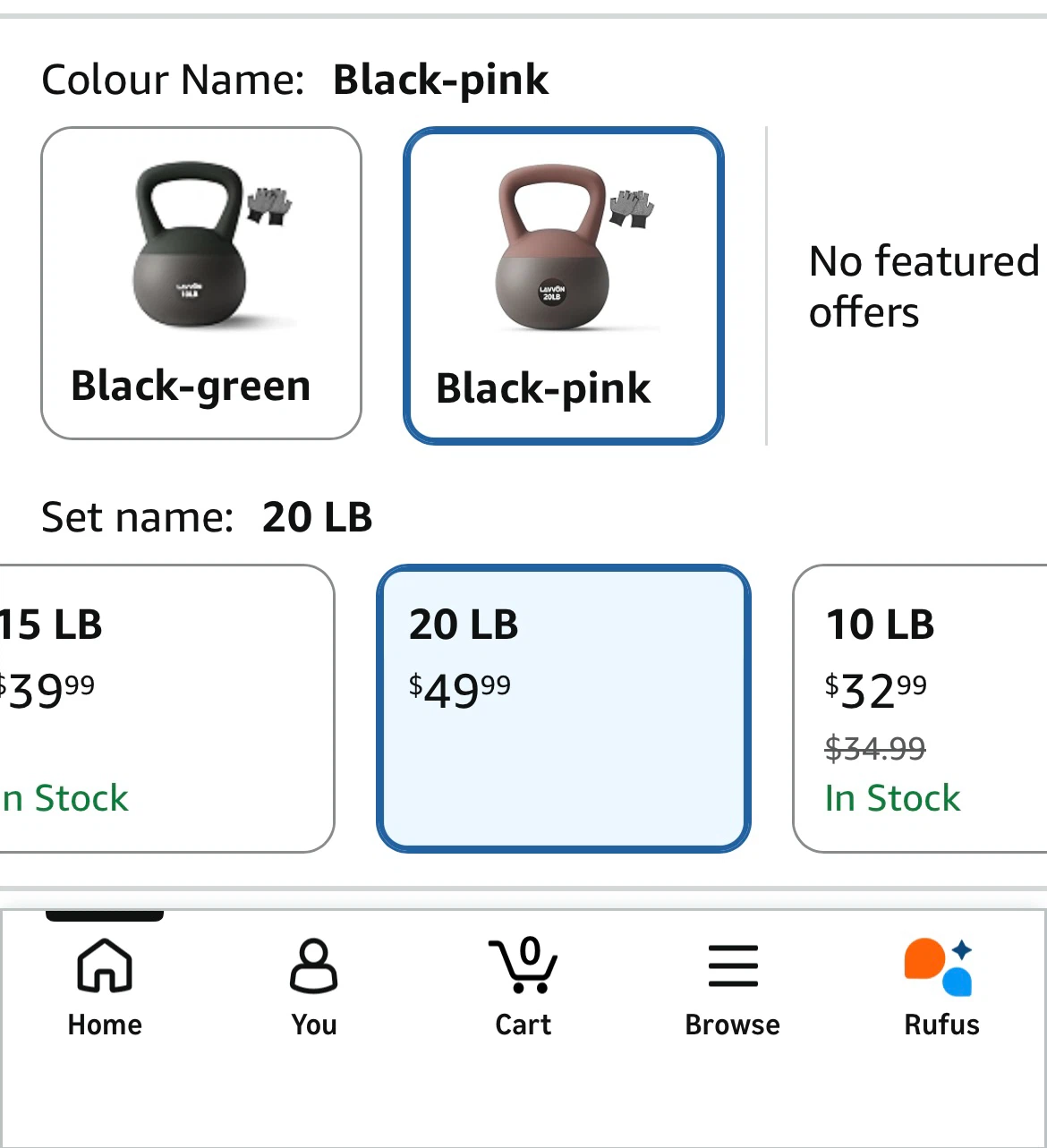 LAVVON 20 LB Soft Kettlebell - Black-brown - photo 2
