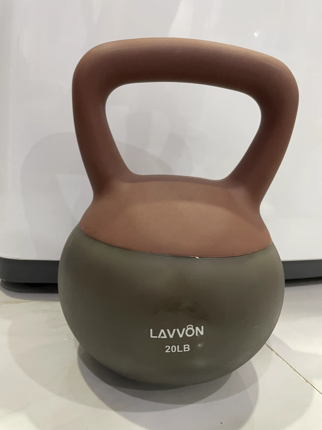 LAVVON 20 LB Soft Kettlebell - Black-brown - photo 3