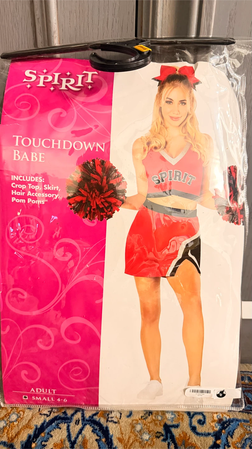 Spirit Touchdown Babe Cheerleader Costume Small 4-6