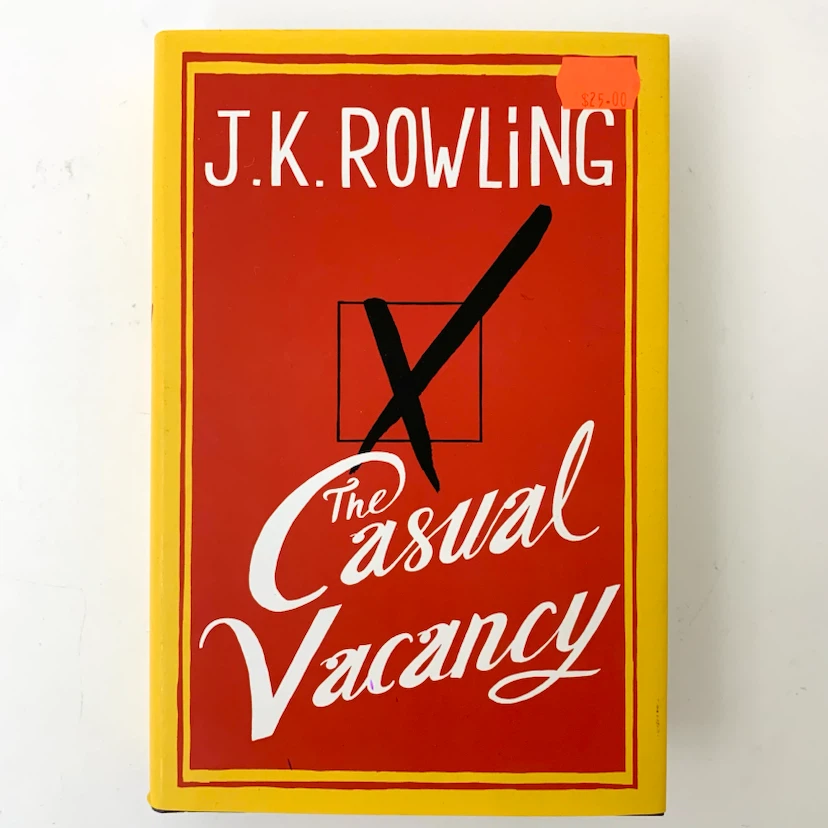 The Casual Vacancy J.K. Rowling Hardcover Novel Fiction Book