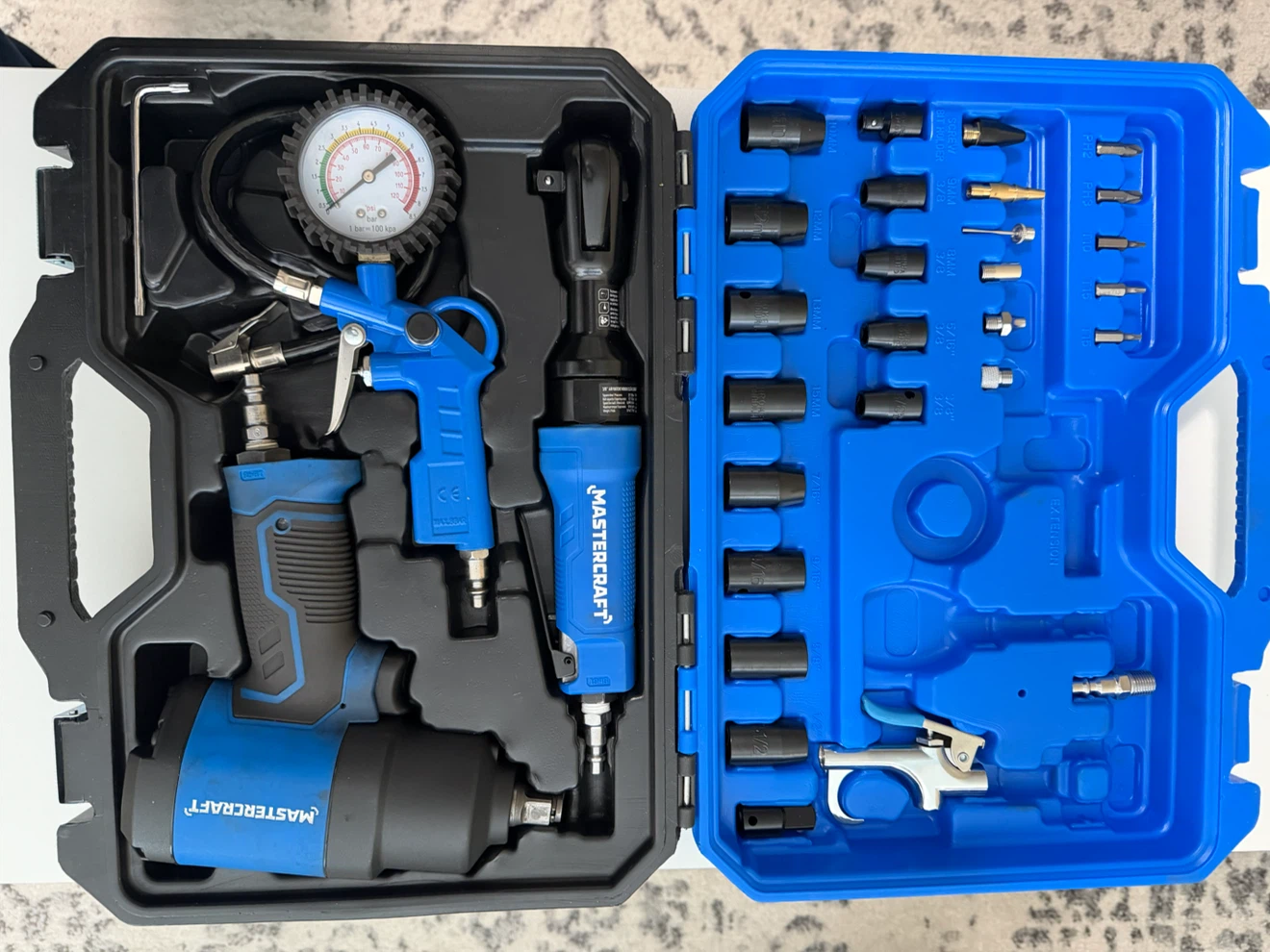 Mastercraft 10-Piece Air Tool Kit with Case - photo 2