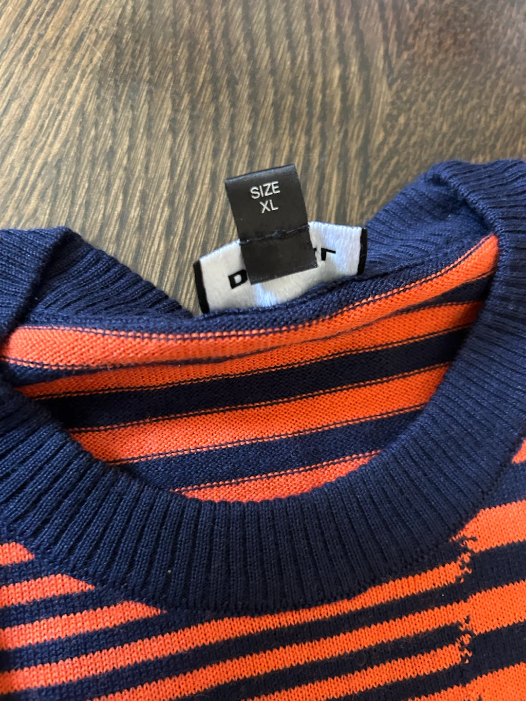 Diesel Striped Sweater with Tiger Graphic - photo 4