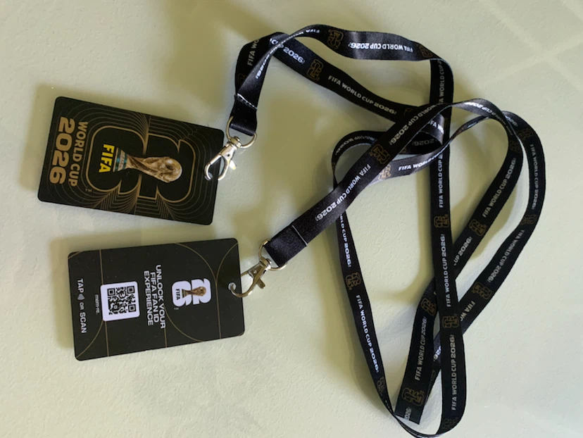 FIFA World Cup 2026 Fan ID Badge and Lanyard