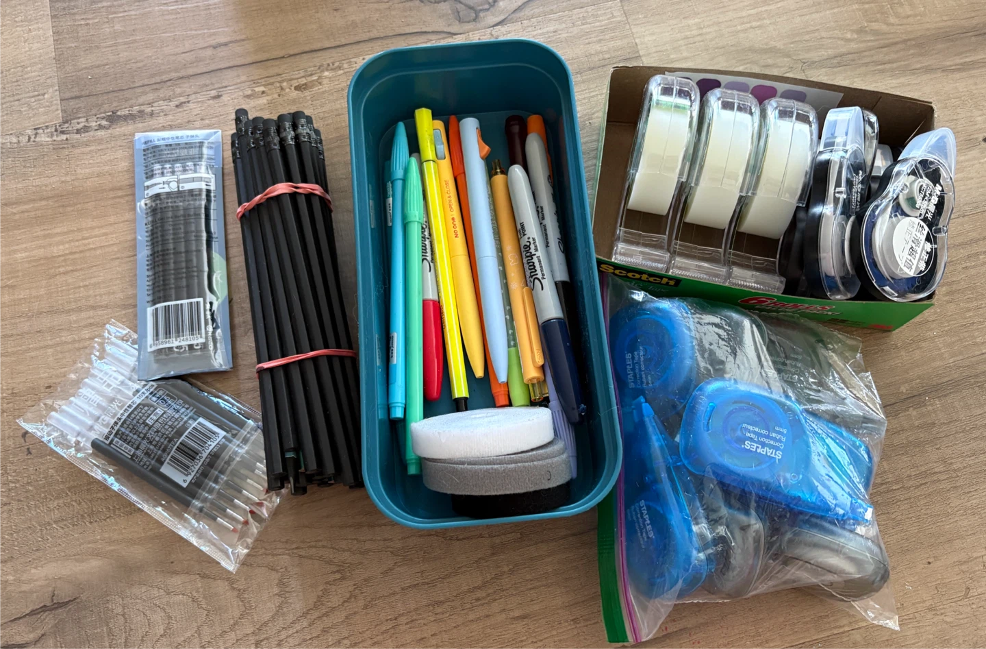 Assorted Stationery: Pens, Pencils, Correction Tape & More