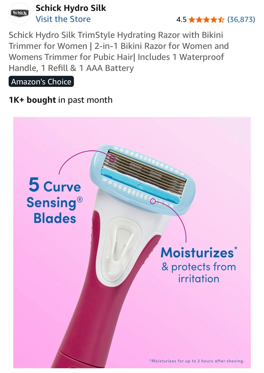 Schick Hydro Silk razor refills ×3 - photo 2