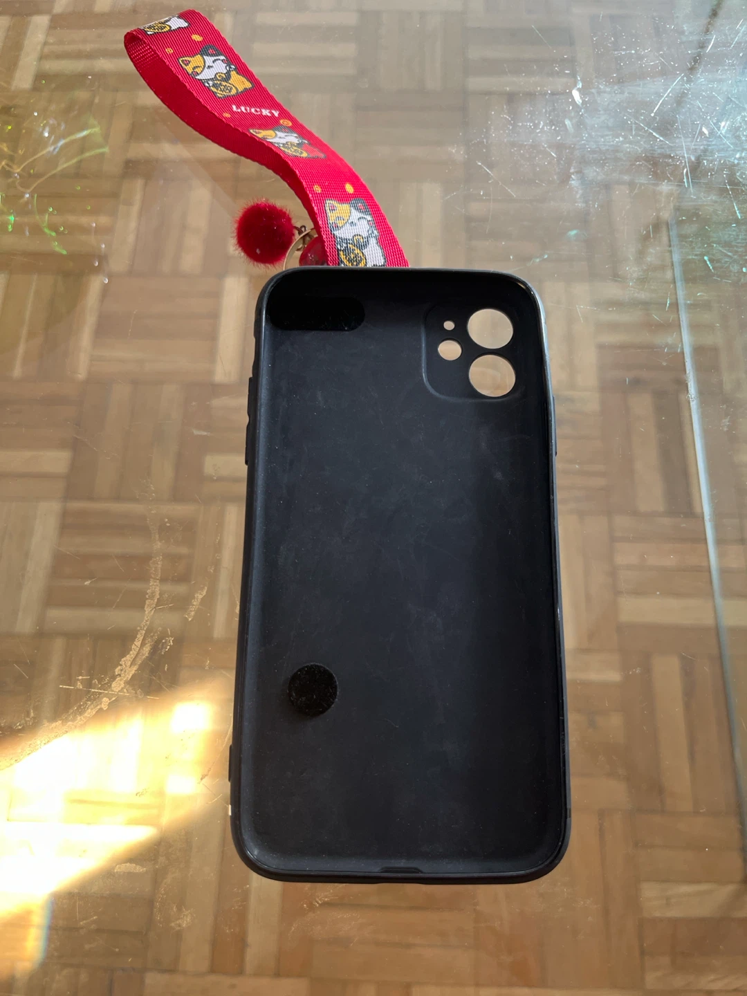 iPhone 11 Case with Lucky Cat Design and Lanyard - photo 2