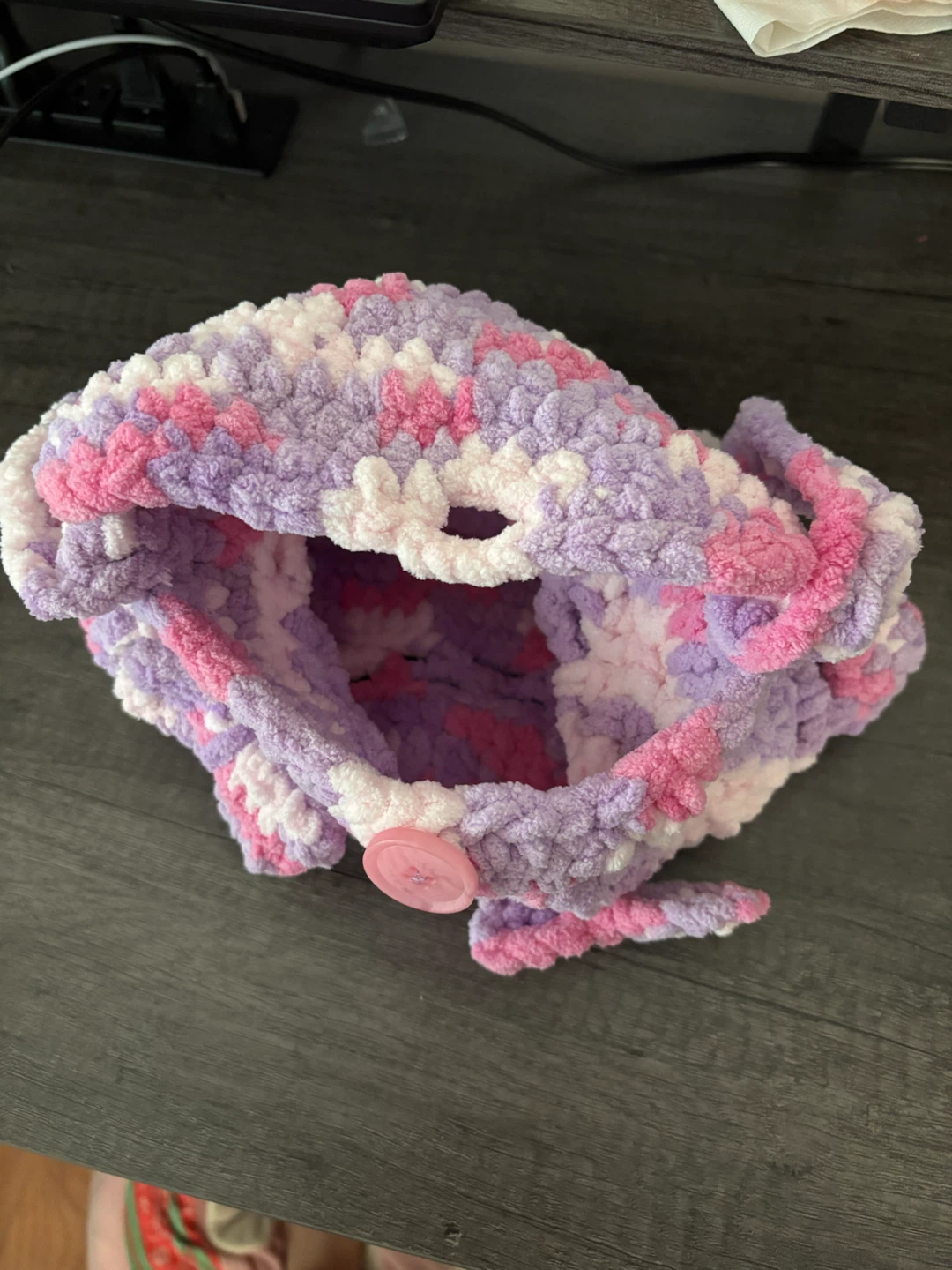 Crocheted Plush Bag - photo 3