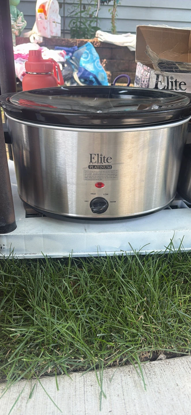 Elite Cuisine Dual Dipper Slow Cooker Buffet 2.5 Quarts