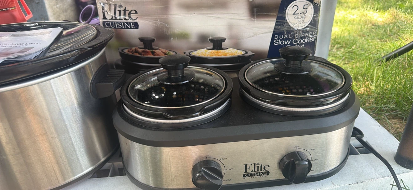 Elite Cuisine Dual Dipper Slow Cooker Buffet 2.5 Quarts - photo 4
