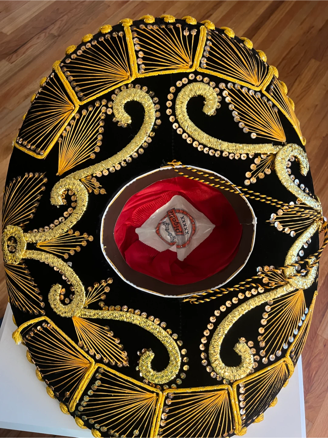 Black and Gold Mariachi Sombrero Hat - photo 4