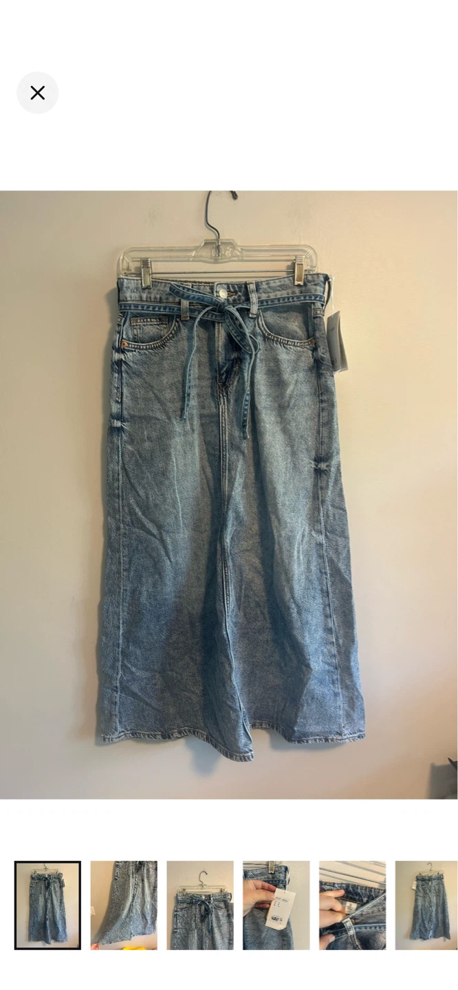 Denim Maxi Skirt