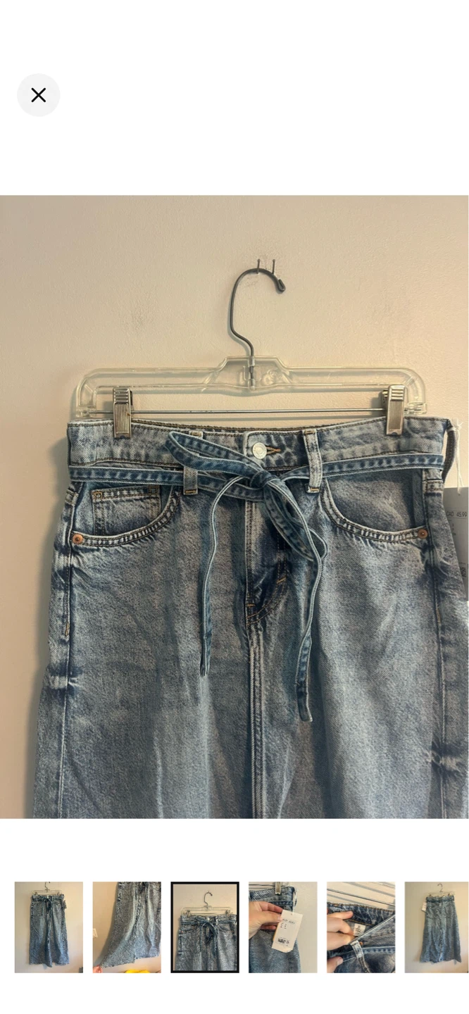 Denim Maxi Skirt - photo 3