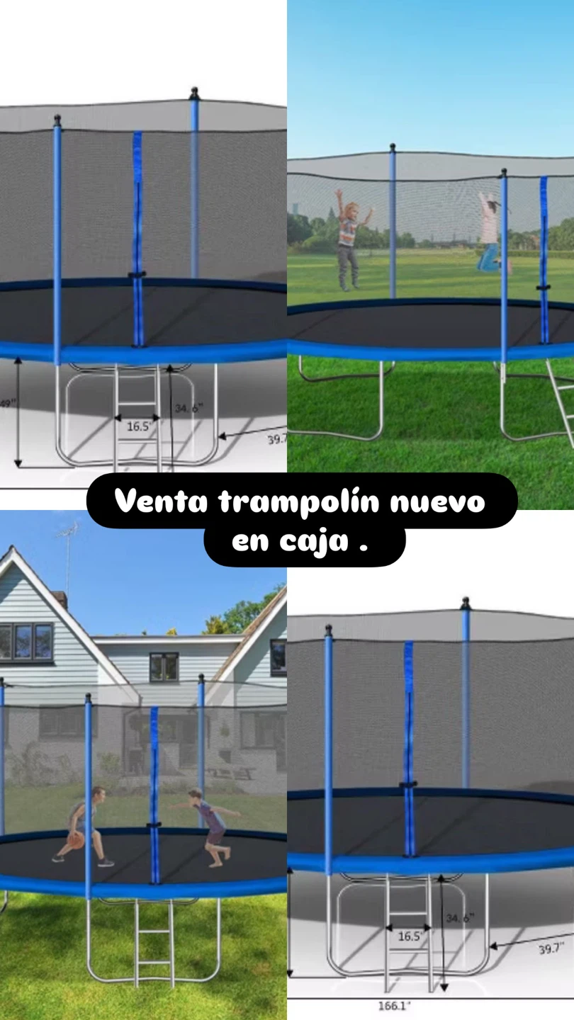 Trampoline with Safety Enclosure