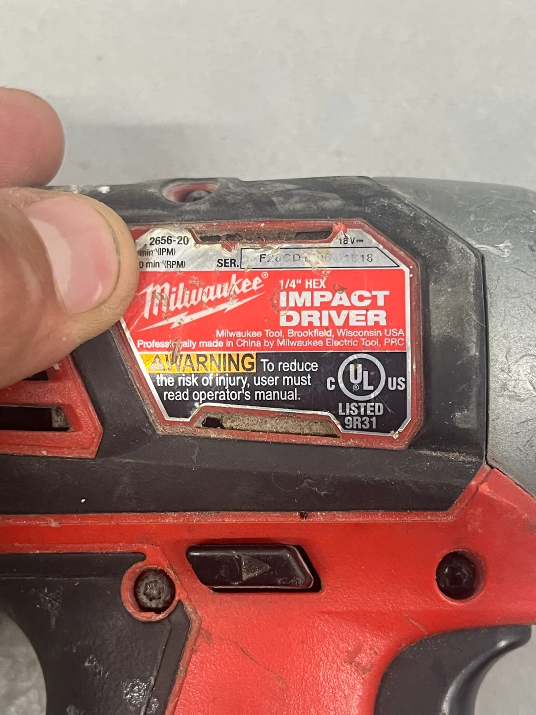 Milwaukee 18V Impact Driver - photo 3