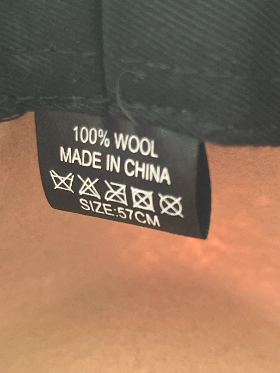 Tan Wool Fedora Hat - Size 57cm - photo 3