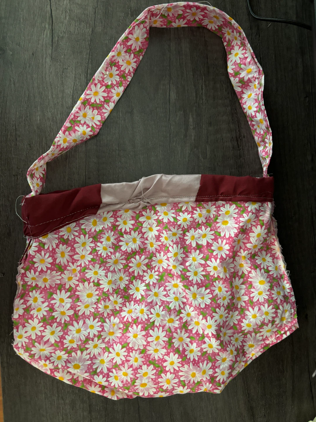 Handmade Patchwork Daisy Shoulder Bag - photo 3