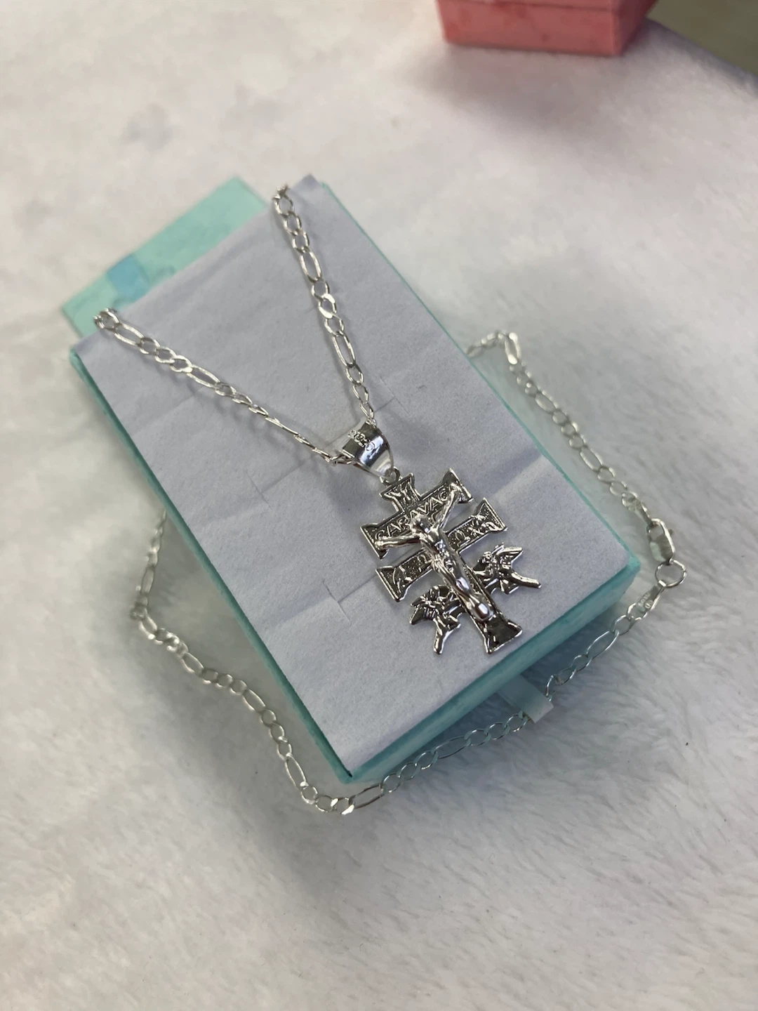 Sterling Silver Crucifix Pendant Necklace