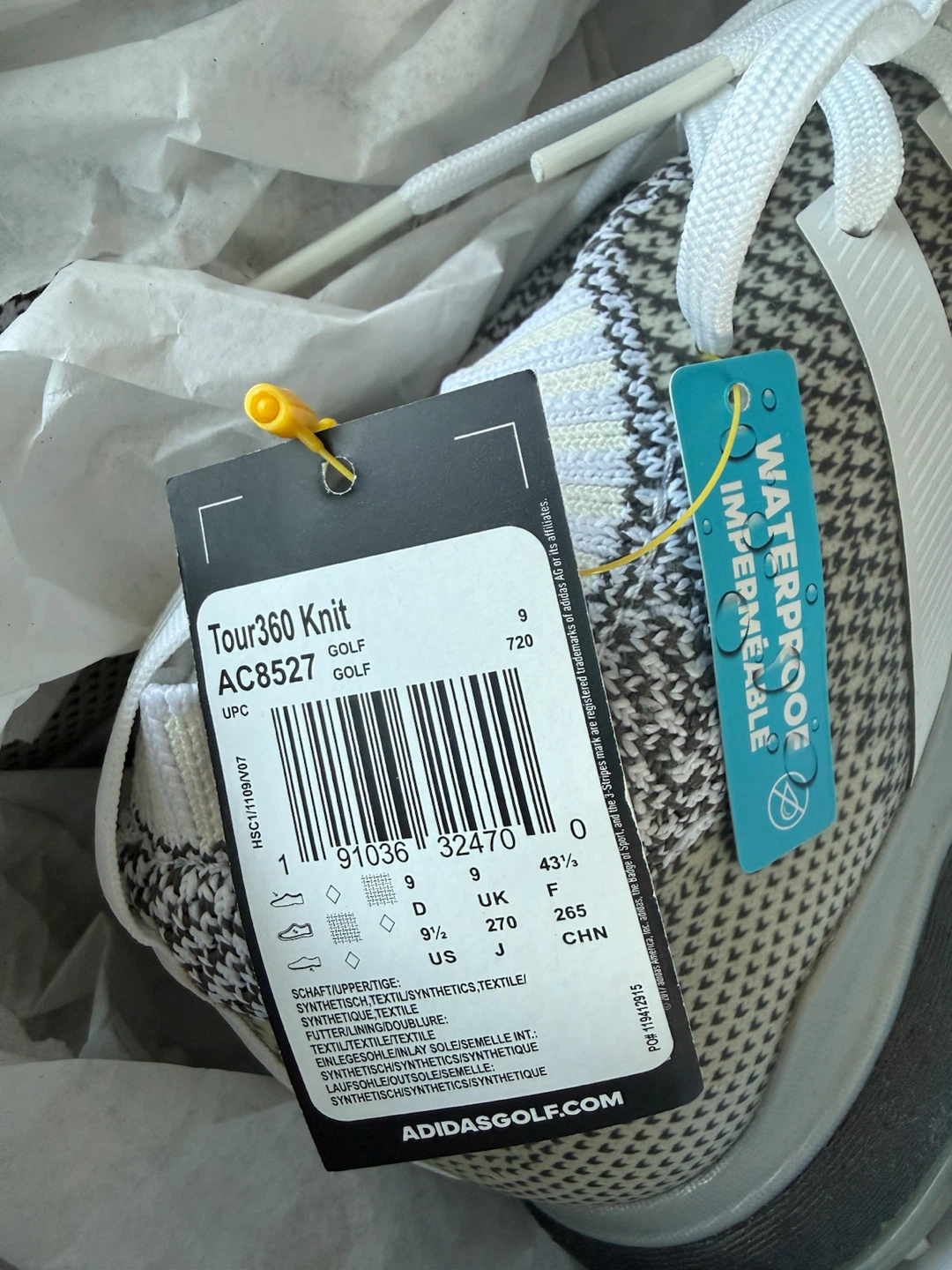 BRAND NEW Men’s Adidas Tour360 Knit Golf Shoes - photo 2