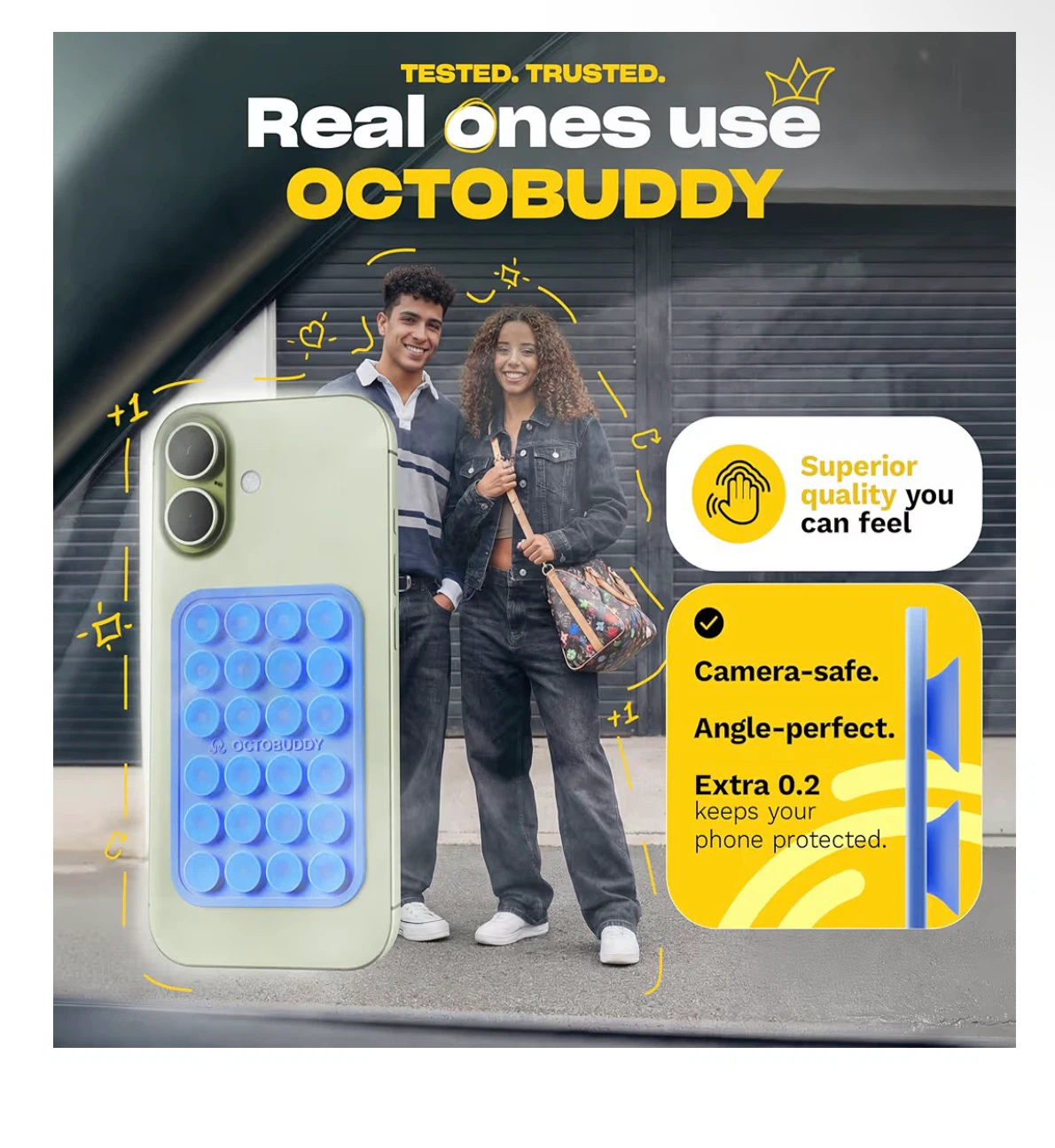 OctoBuddy Suction Cup Phone Holder - PINK! - photo 5