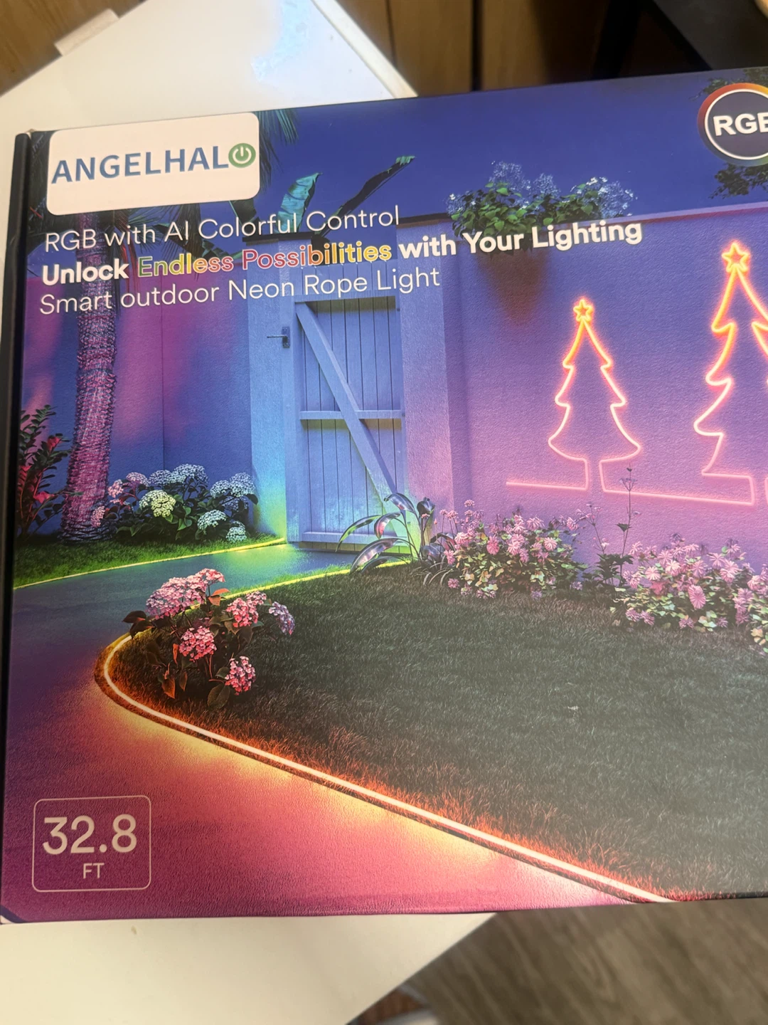 ANGELHALO 32.8ft RGBAI Neon Rope Lights