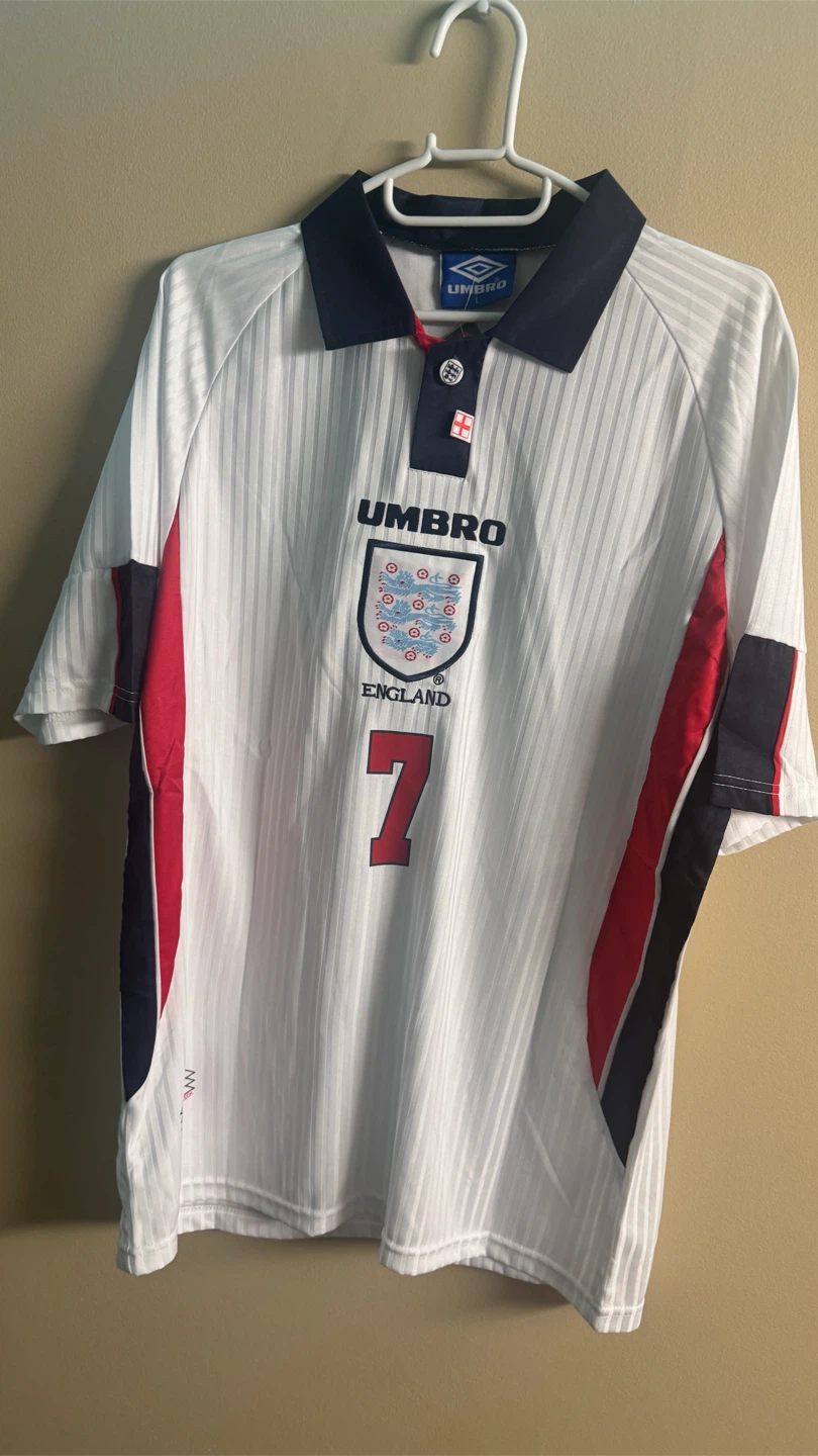 Umbro England Beckham #7 Football Jersey