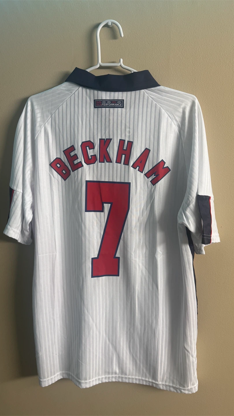 Umbro England Beckham #7 Football Jersey - photo 2