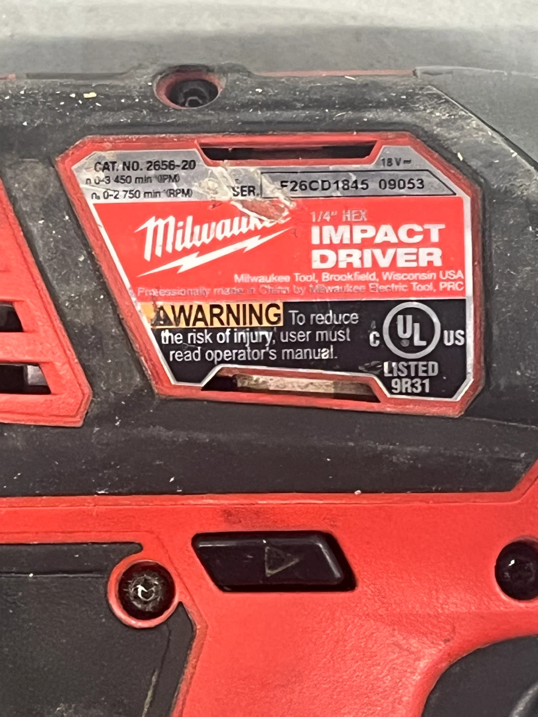 Milwaukee 18V Cordless Impact Driver - photo 3