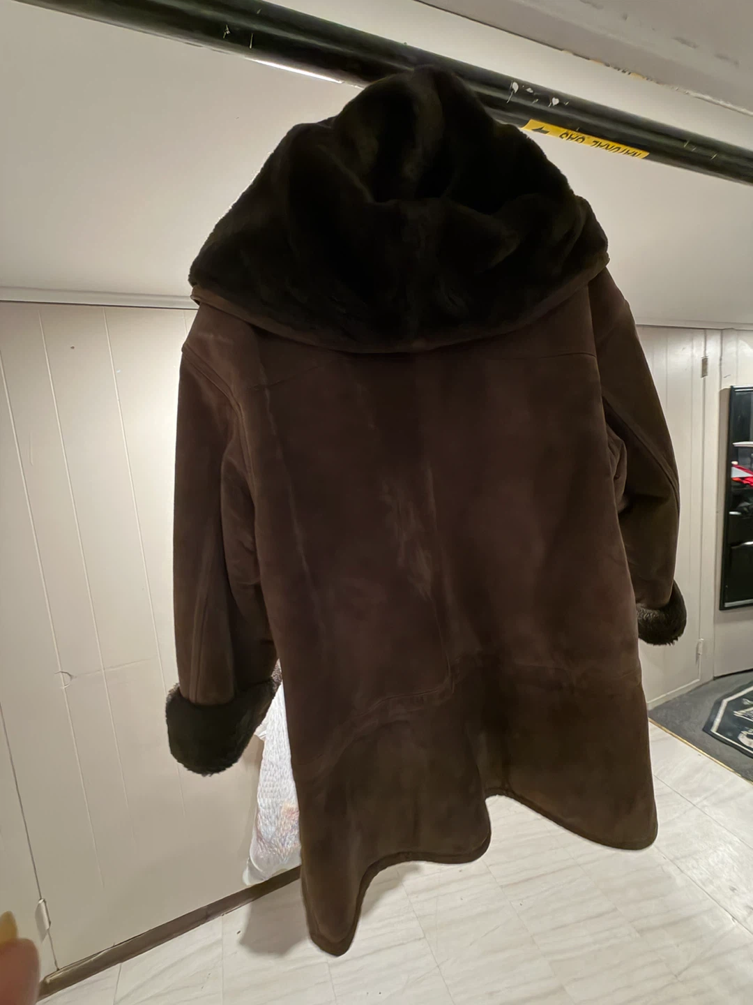 Gallery Brown Suede and Fur Lined Winter Coat - photo 2