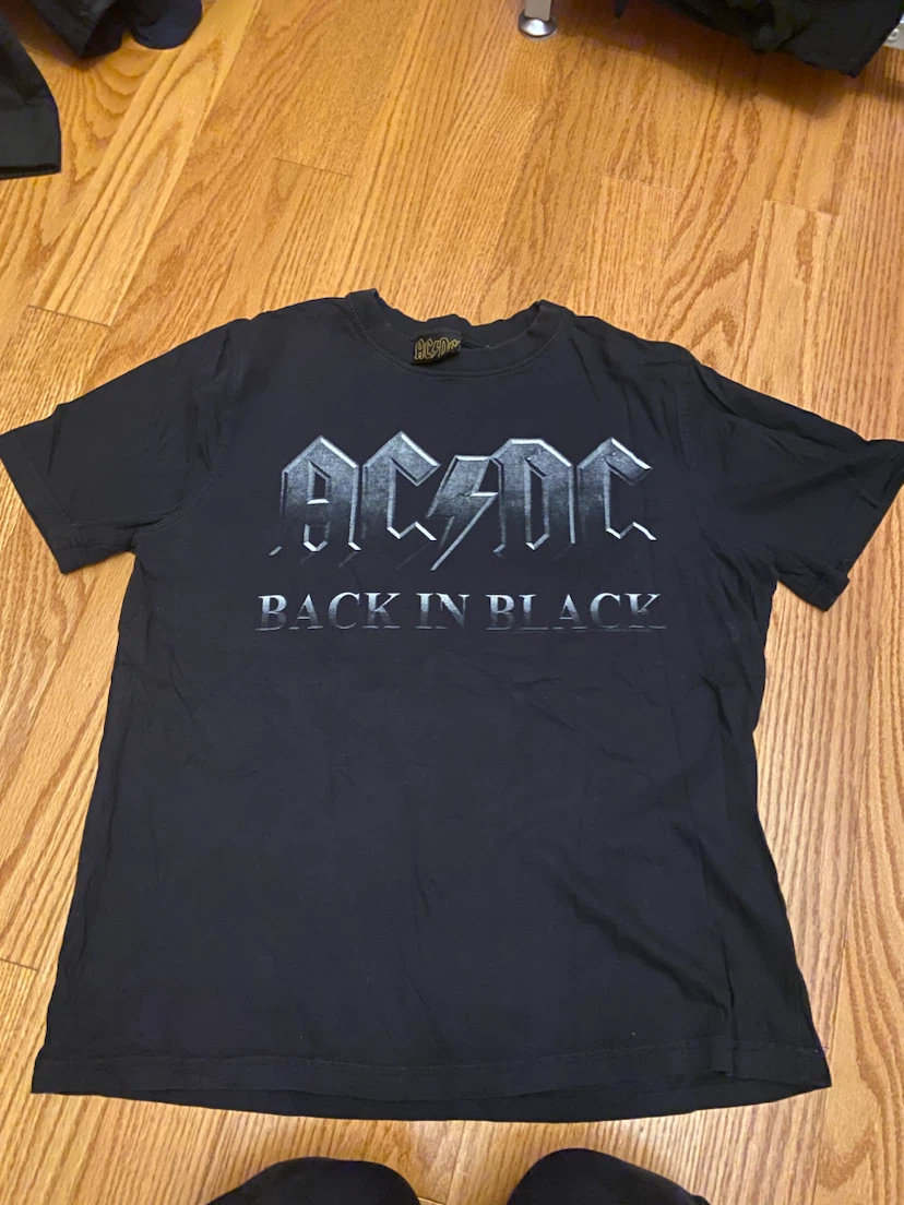 AC/DC Back in Black T-Shirt medium m size
