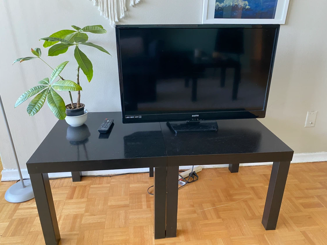 29-inch flatscreen TV with 2 HDMI ports