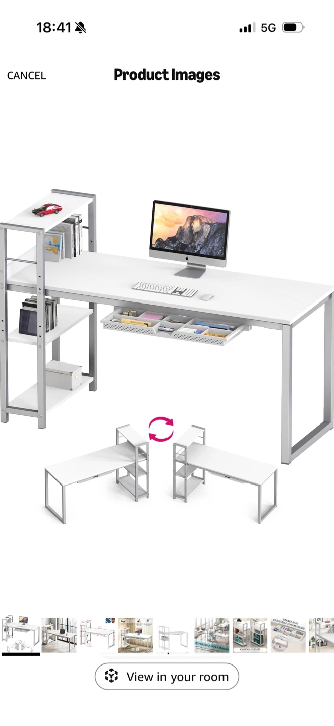 White home work/office desk
