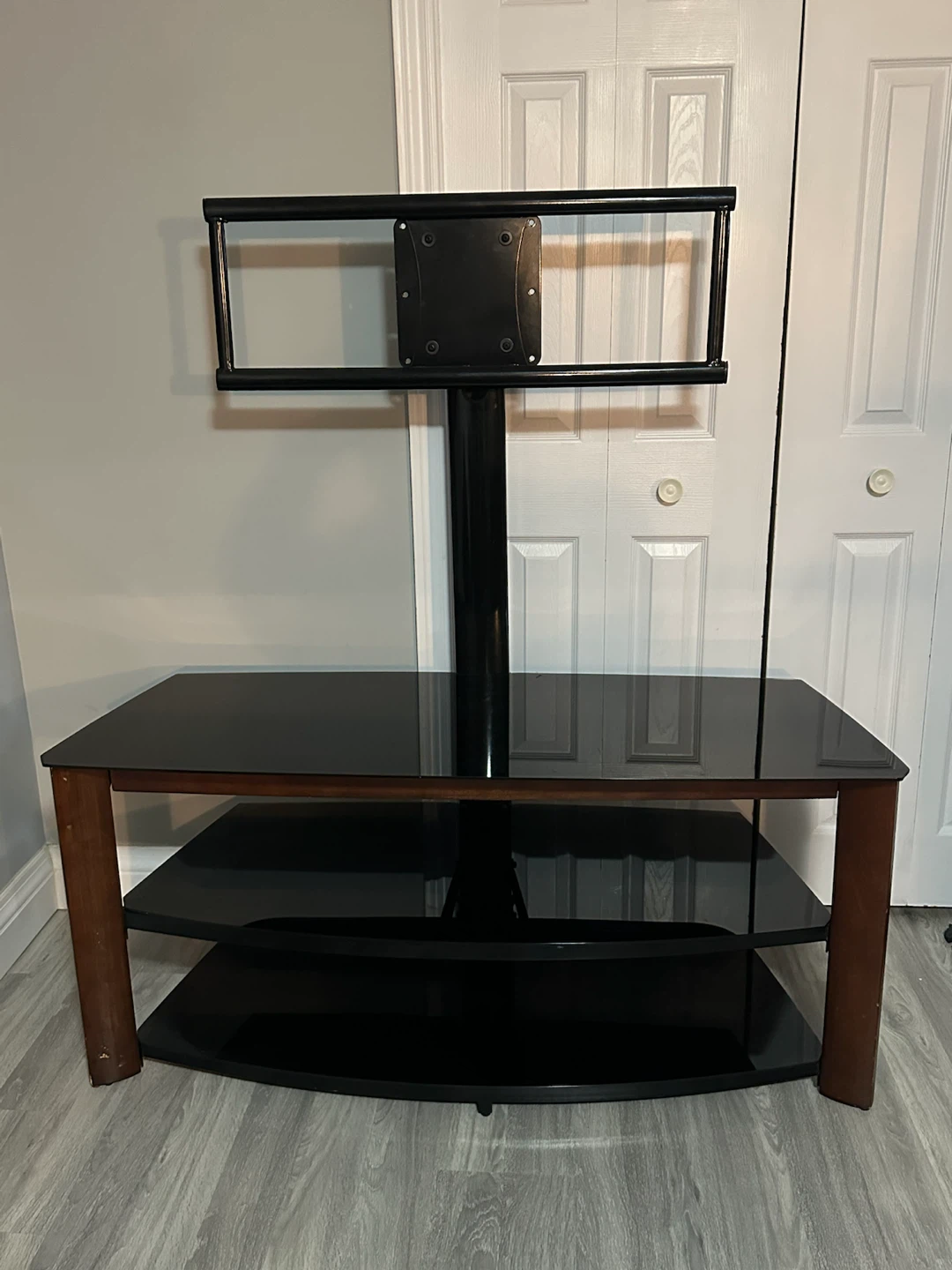 Glass TV Stand with Mount