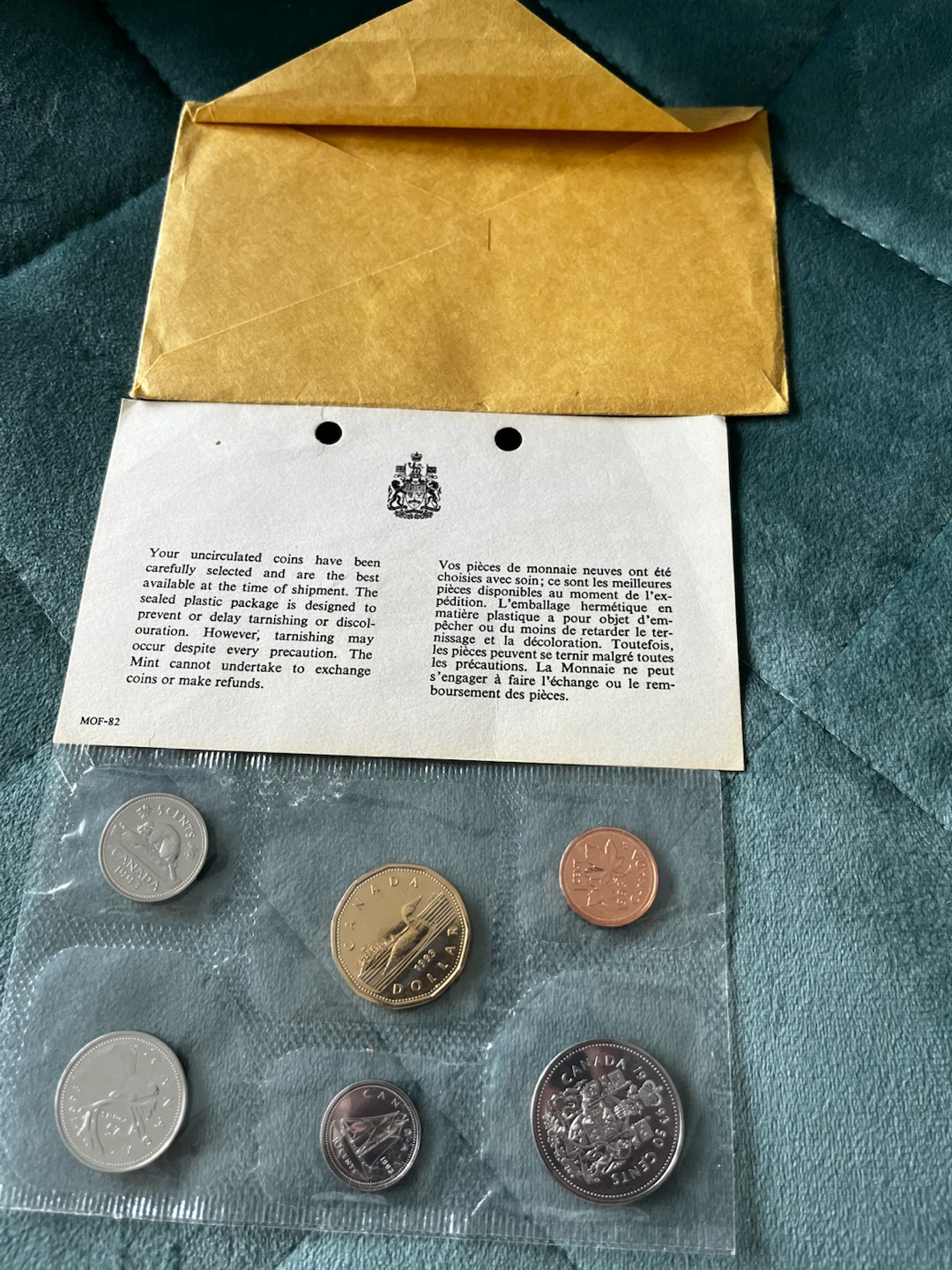 1993 Canadian Uncirculated Coin Set - photo 3