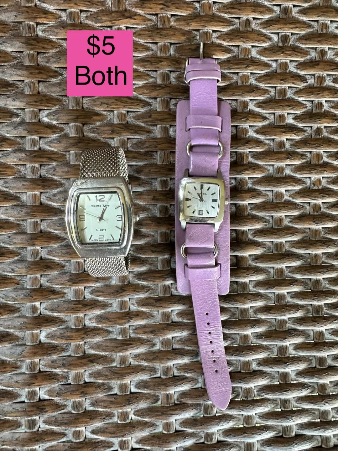 Alberto Swiss and Fossil Watches