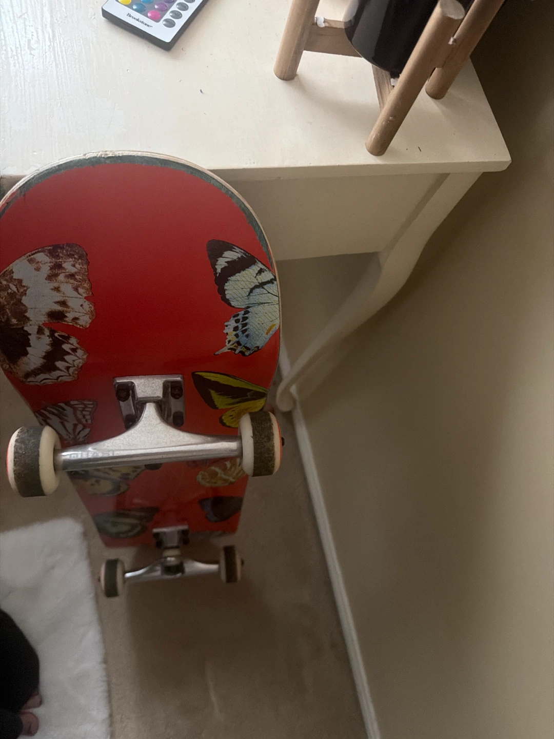 Skateboard with Butterfly Design - photo 3