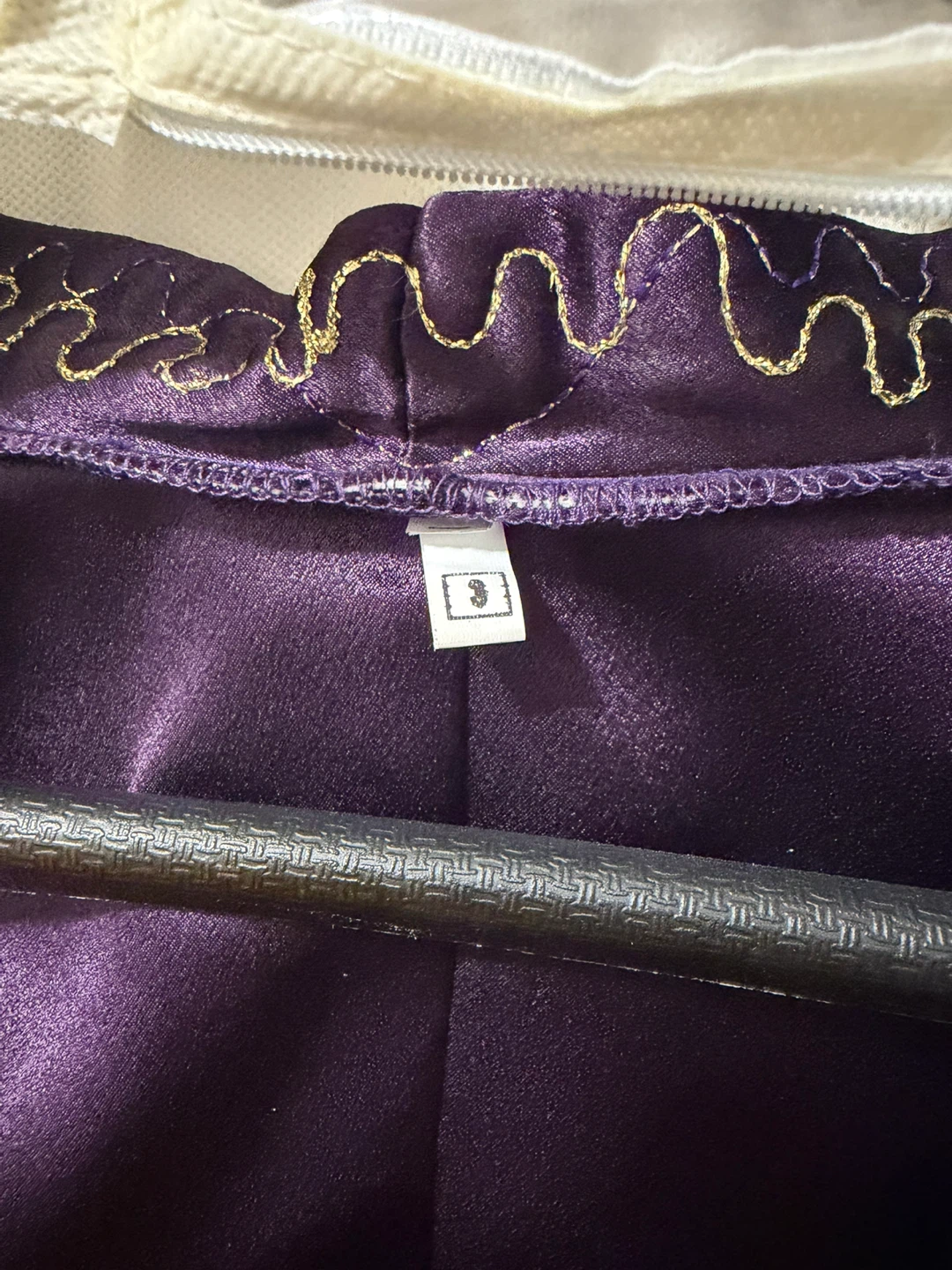 Purple and Gold Embellished Dress with Jacket - photo 3