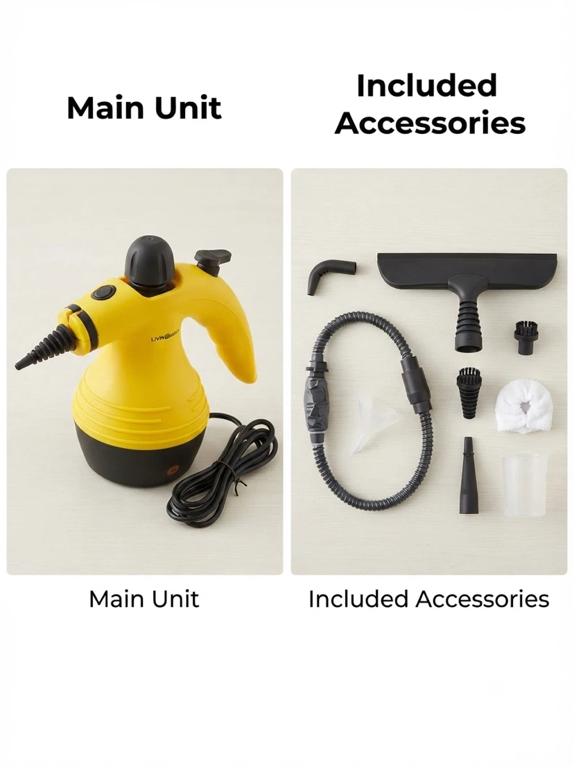 Brand New LIVINGbasics Handheld Steam Cleaner