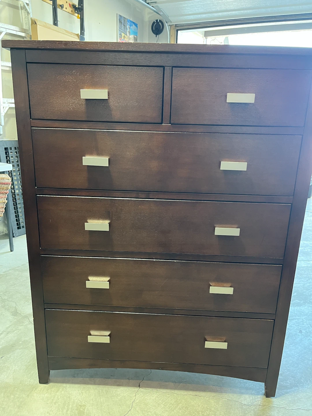 Dark Brown 6-Drawer Dresser