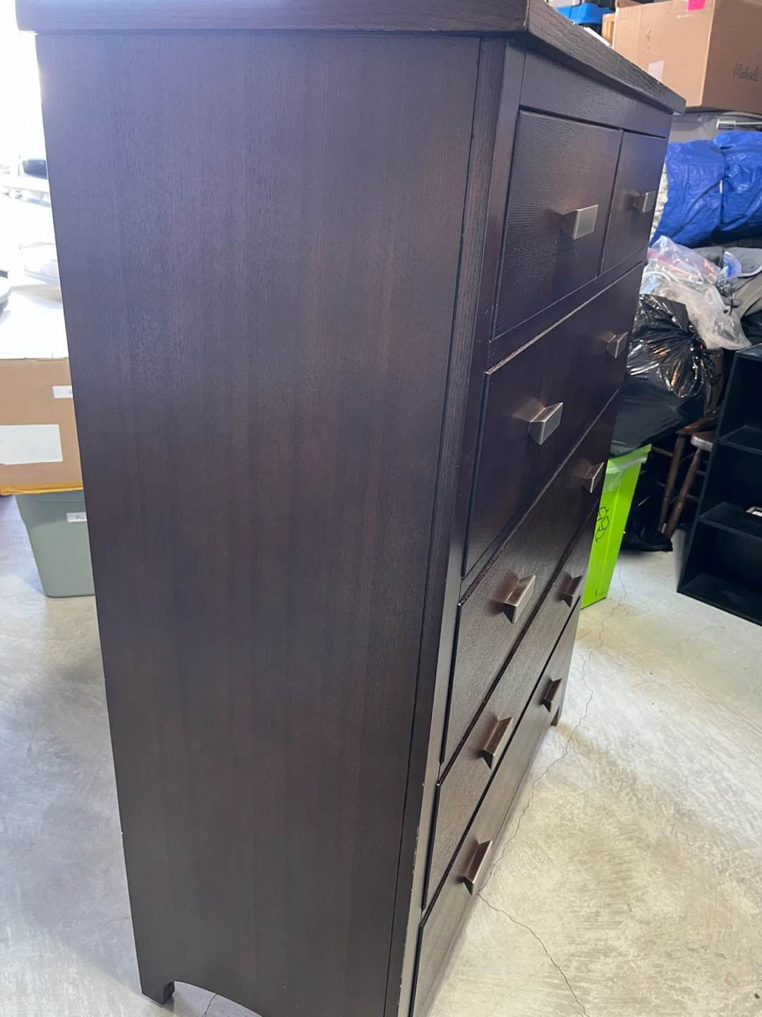 Dark Brown 6-Drawer Dresser - photo 2