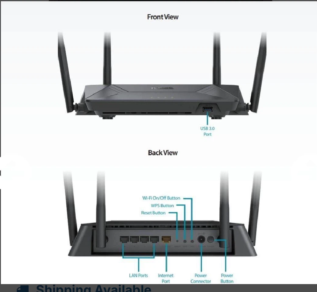 D-Link AC1900 High-Power Wi-Fi Gigabit Router - photo 4