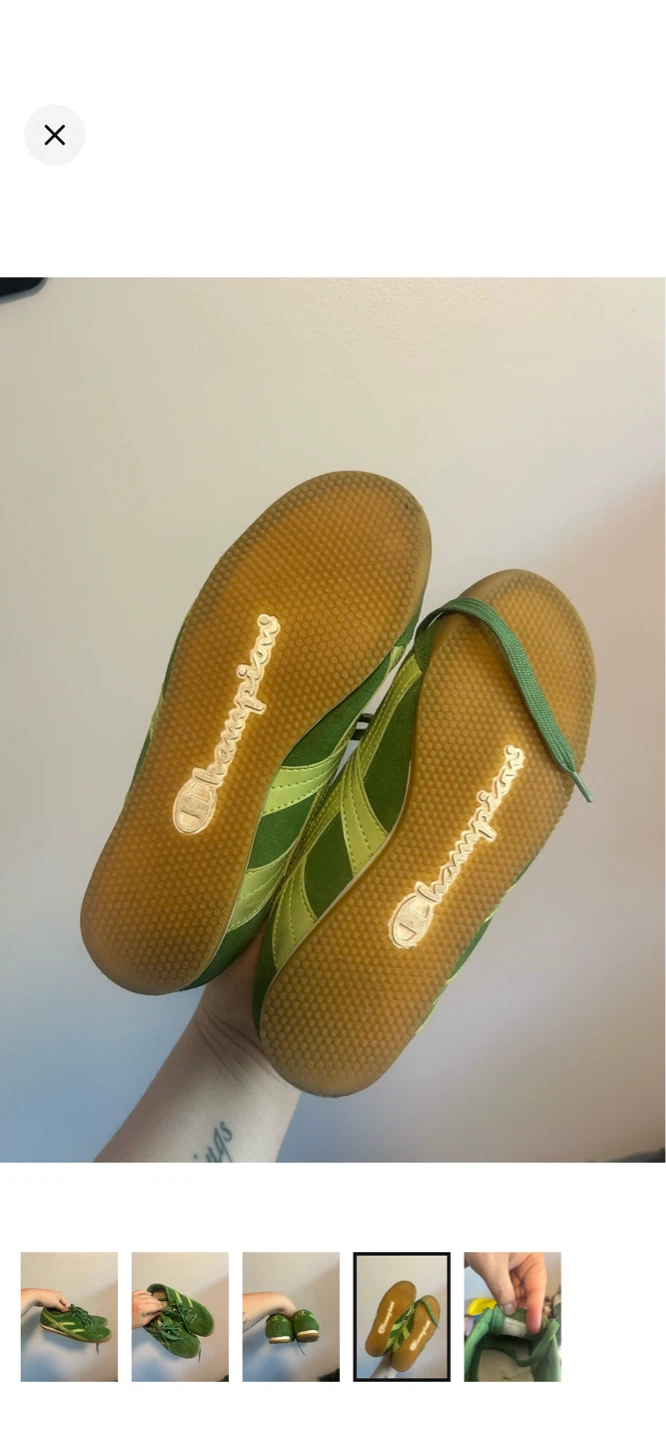 Champion Green Suede Sneakers - photo 4