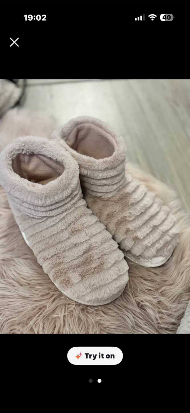 Women's Plush Boot Slippers
