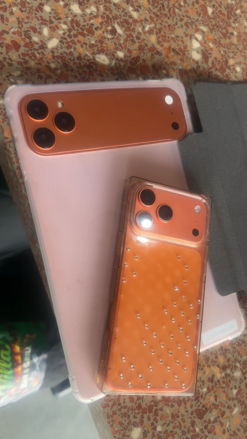 Orange iPhone Case with Bubbles - photo 2
