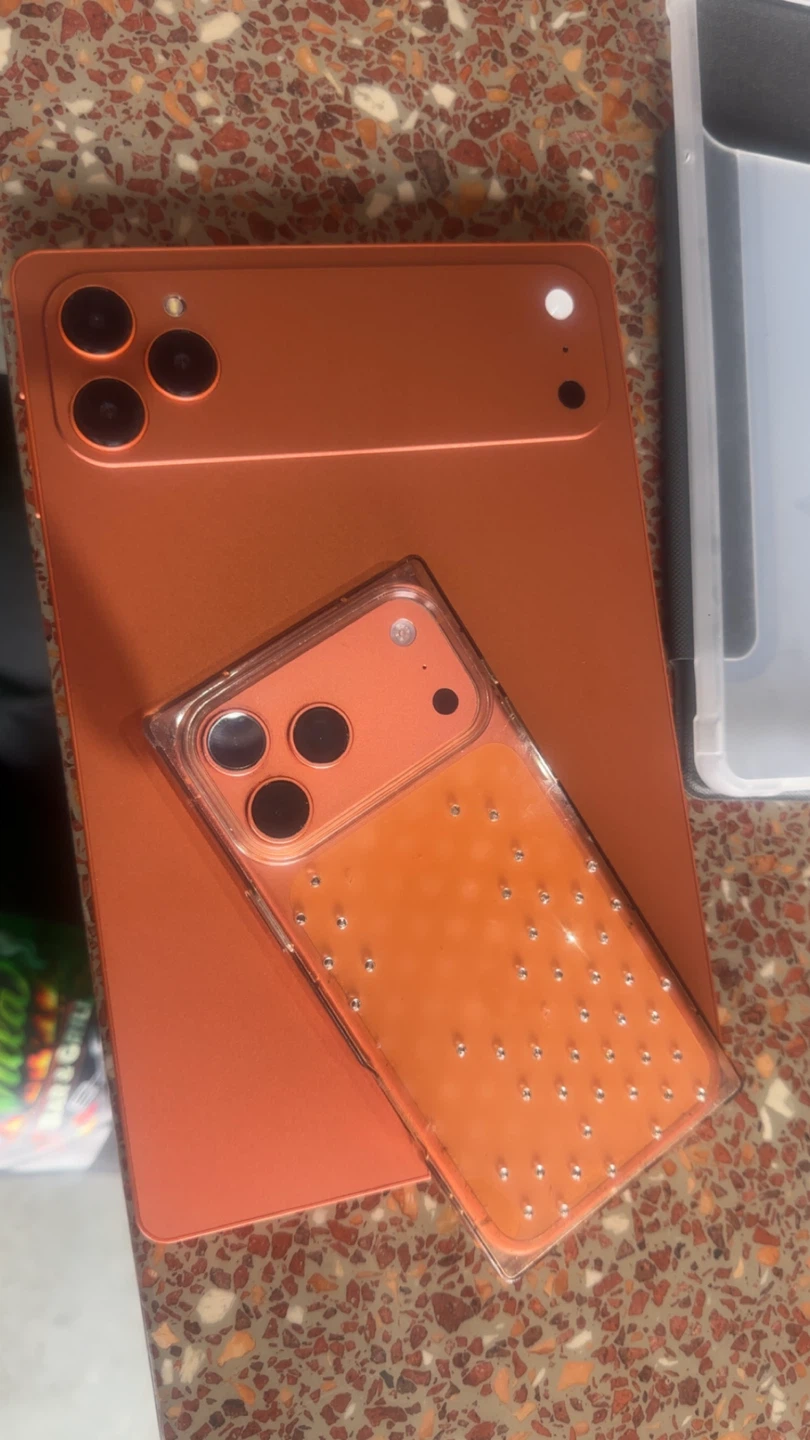 Orange iPhone Case with Bubbles - photo 4