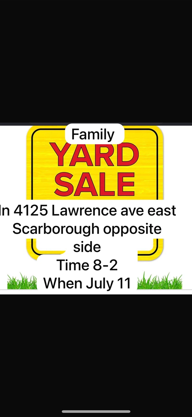 Family yard sale