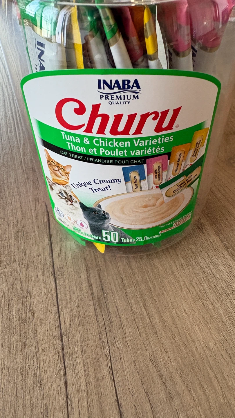 INABA Churu Tuna & Chicken Varieties Cat Treats expired